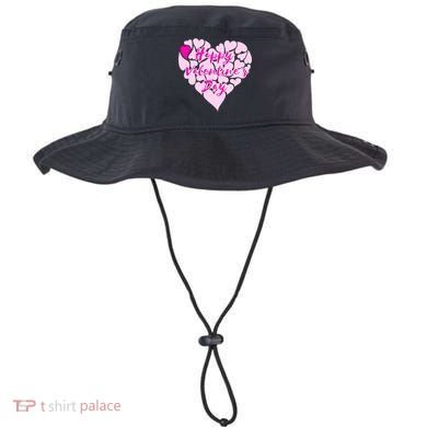 Happy Valentine's Day Heart Shape Logo Bucket Hat