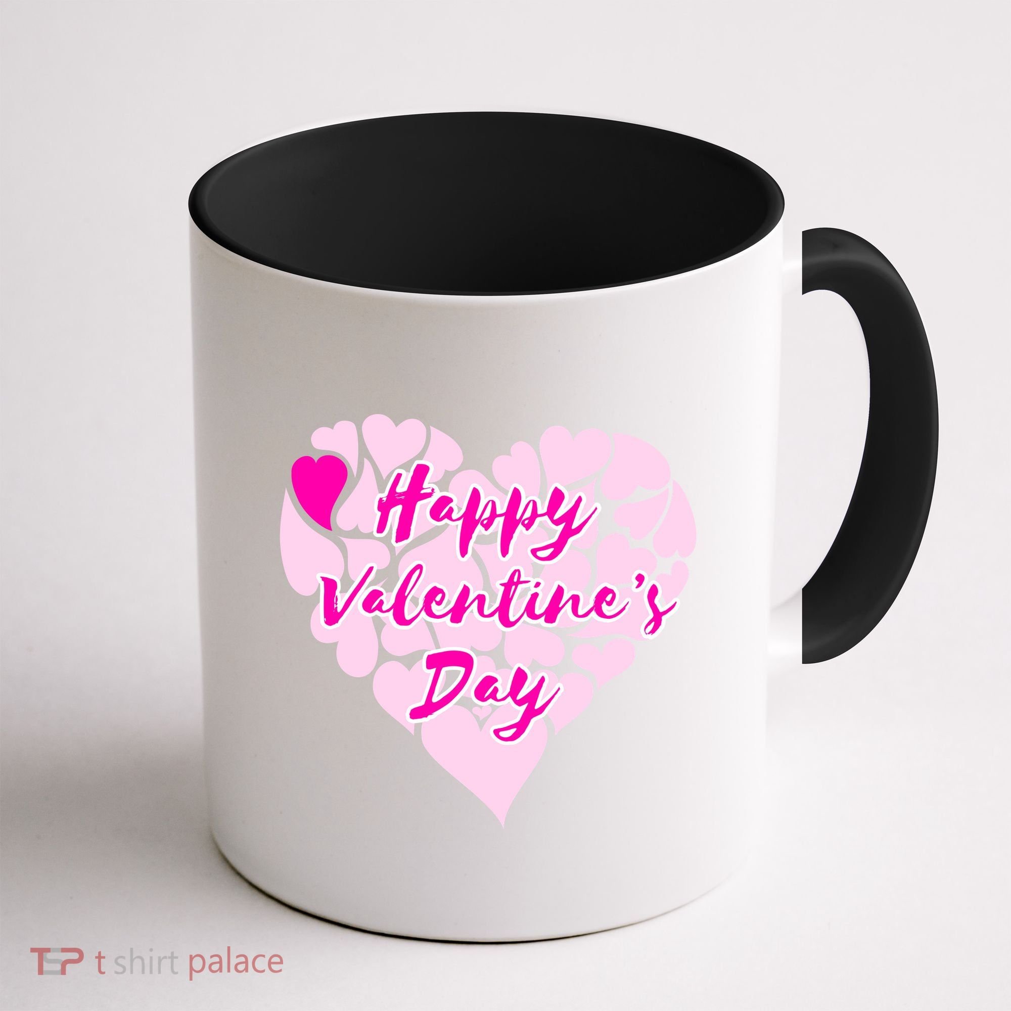 Happy Valentine's Day Heart Shape Logo Coffee Mug