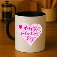Happy Valentine's Day Heart Shape Logo Coffee Mug thumb 4