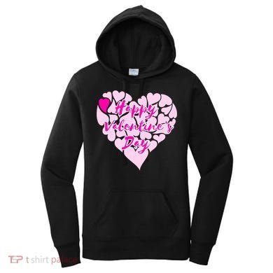 Happy Valentine's Day Heart Shape Logo Women's Hoodie