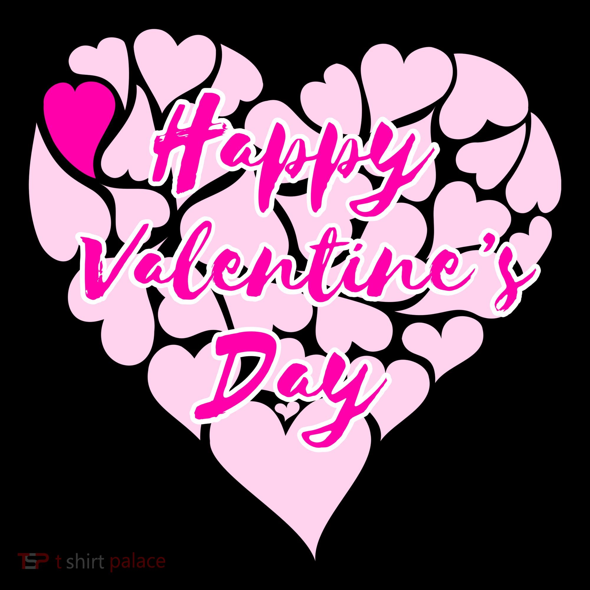 Happy Valentine's Day Heart Shape Logo Women's Hoodie