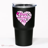 Happy Valentine's Day Heart Shape Logo Tumbler thumb 0