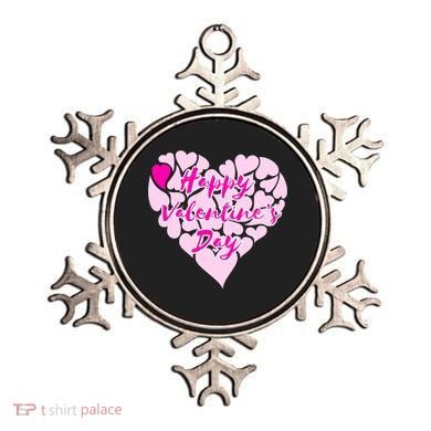 Happy Valentine's Day Heart Shape Logo Ornament