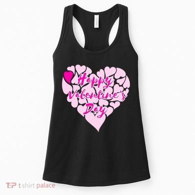 Happy Valentine's Day Heart Shape Logo Women's Tank Top
