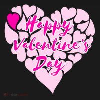 Happy Valentine's Day Heart Shape Logo Baby Bodysuit thumb 2
