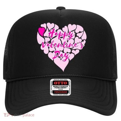 Happy Valentine's Day Heart Shape Logo Hat