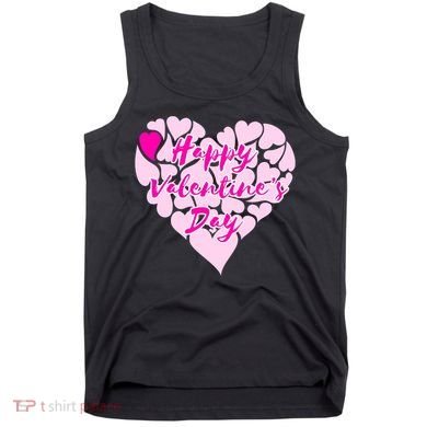 Happy Valentine's Day Heart Shape Logo Tank Top