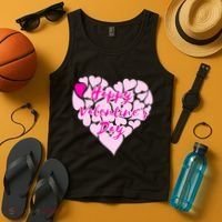 Happy Valentine's Day Heart Shape Logo Tank Top thumb 4