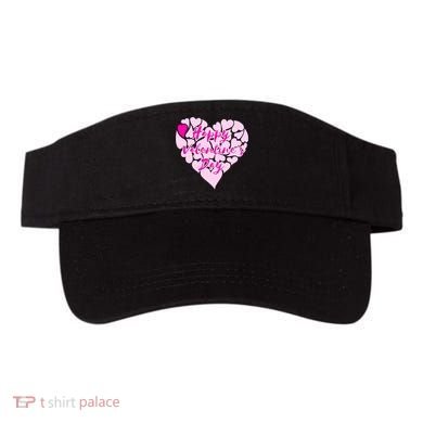 Happy Valentine's Day Heart Shape Logo Visor