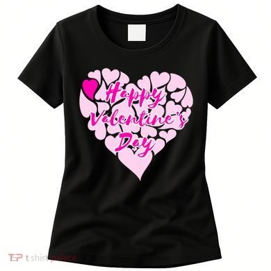 Happy Valentine's Day Heart Shape Logo Women's T-Shirt