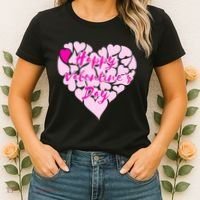 Happy Valentine's Day Heart Shape Logo Women's T-Shirt thumb 2
