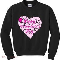 Happy Valentine's Day Heart Shape Logo Kids Sweatshirt thumb 0