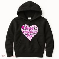 Happy Valentine's Day Heart Shape Logo Kids Hoodie thumb 0