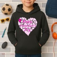 Happy Valentine's Day Heart Shape Logo Kids Hoodie thumb 2