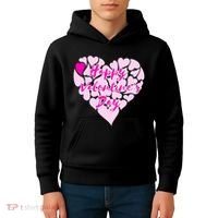 Happy Valentine's Day Heart Shape Logo Kids Hoodie thumb 4