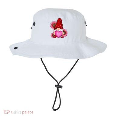 Happy Valentine's Day Gnome with Leopard Sunflower Valentine Bucket Hat
