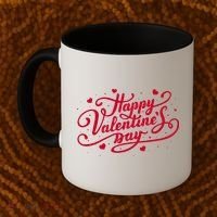 Happy Valentine's Day Simple Logo Coffee Mug thumb 2