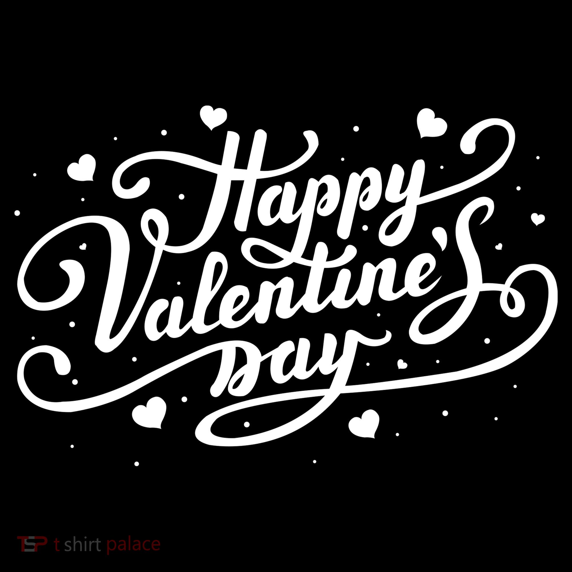 Happy Valentine's Day Simple Logo Women's Hoodie