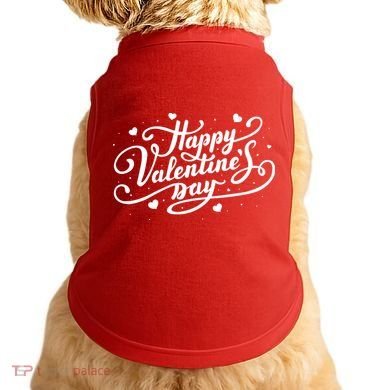 Happy Valentine's Day Simple Logo Doggie Tank