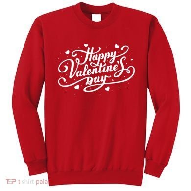 Happy Valentine's Day Simple Logo Sweatshirt