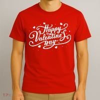Happy Valentine's Day Simple Logo T-Shirt thumb 3