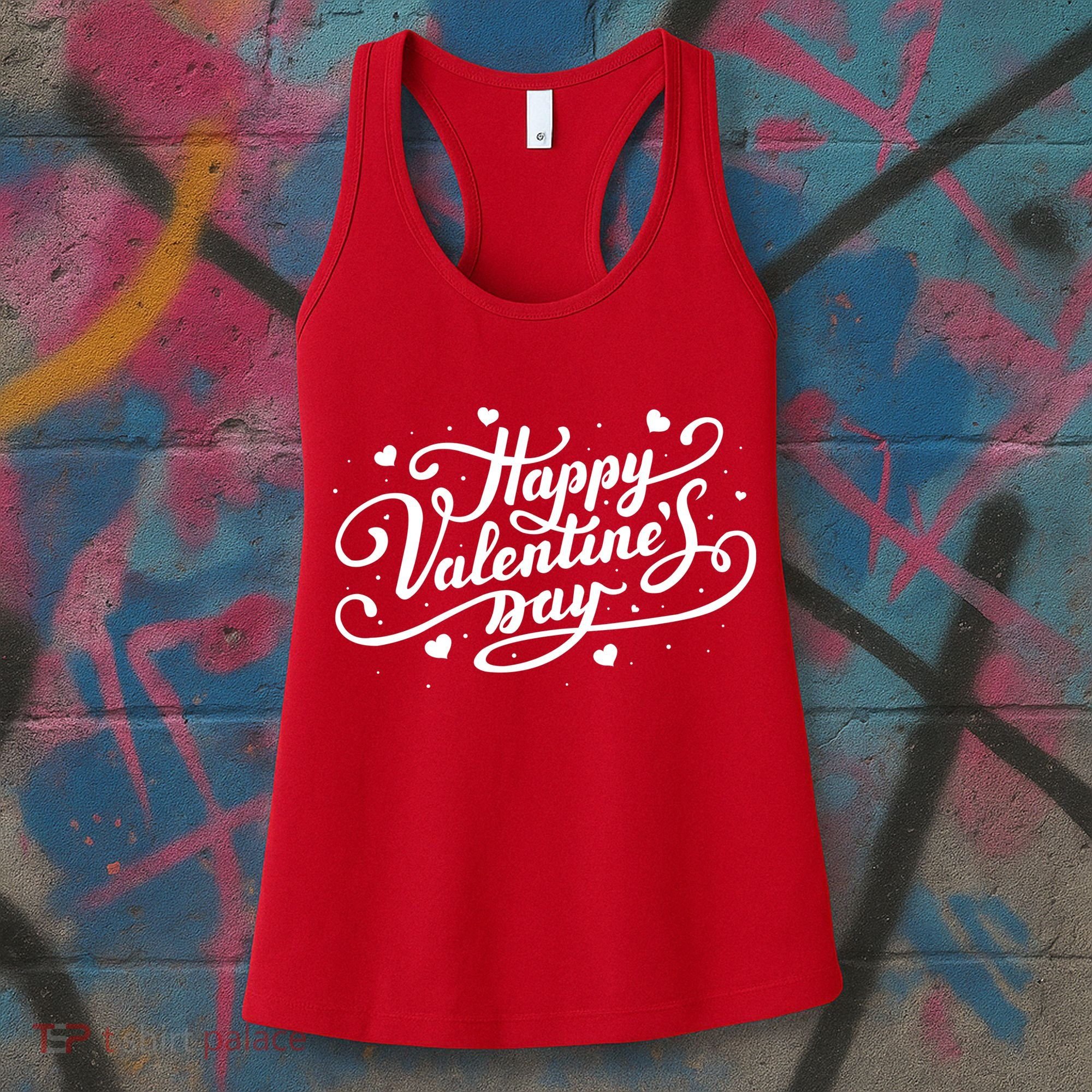 Happy Valentine's Day Simple Logo Women's Tank Top