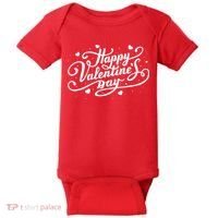 Happy Valentine's Day Simple Logo Baby Bodysuit thumb 0