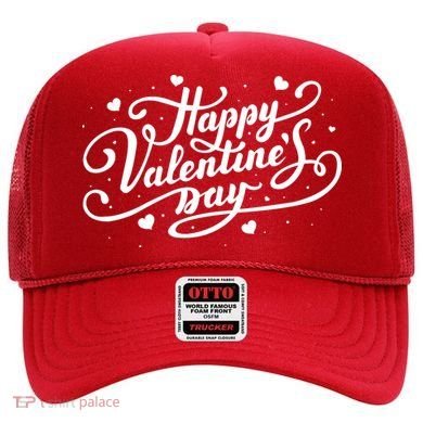 Happy Valentine's Day Simple Logo Hat