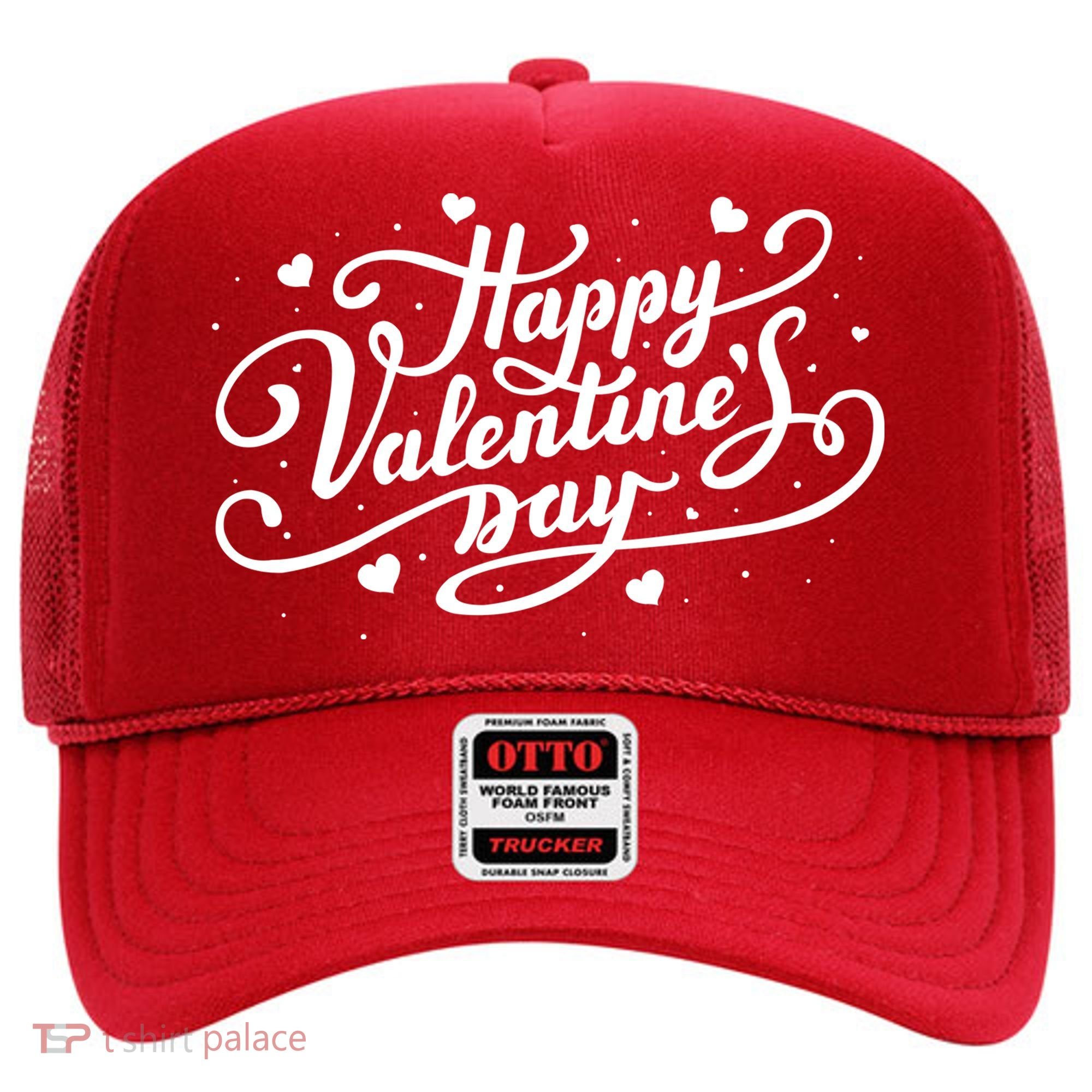 Happy Valentine's Day Simple Logo Hat