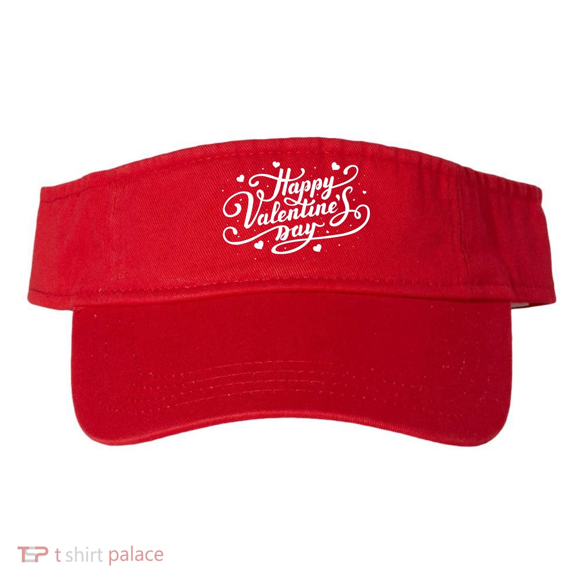 Happy Valentine's Day Simple Logo Visor