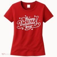Happy Valentine's Day Simple Logo Women's T-Shirt thumb 0