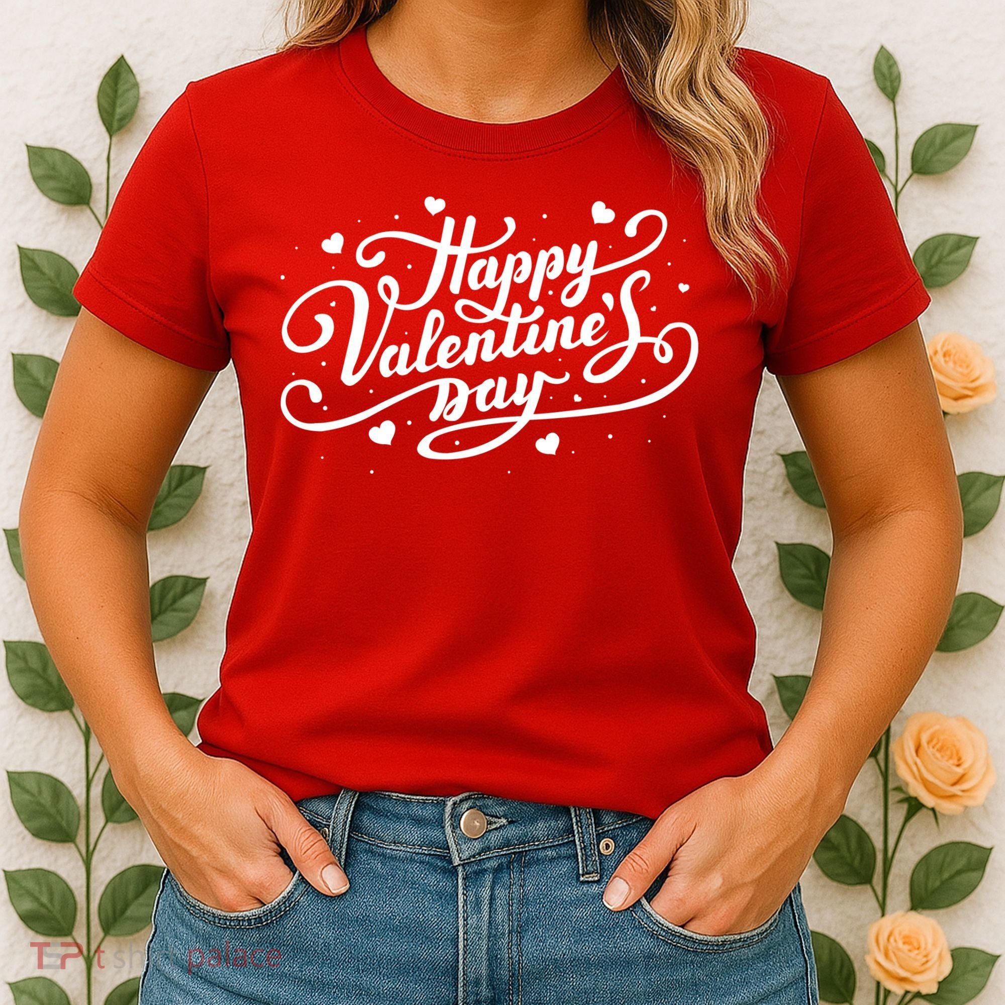 Happy Valentine's Day Simple Logo Women's T-Shirt