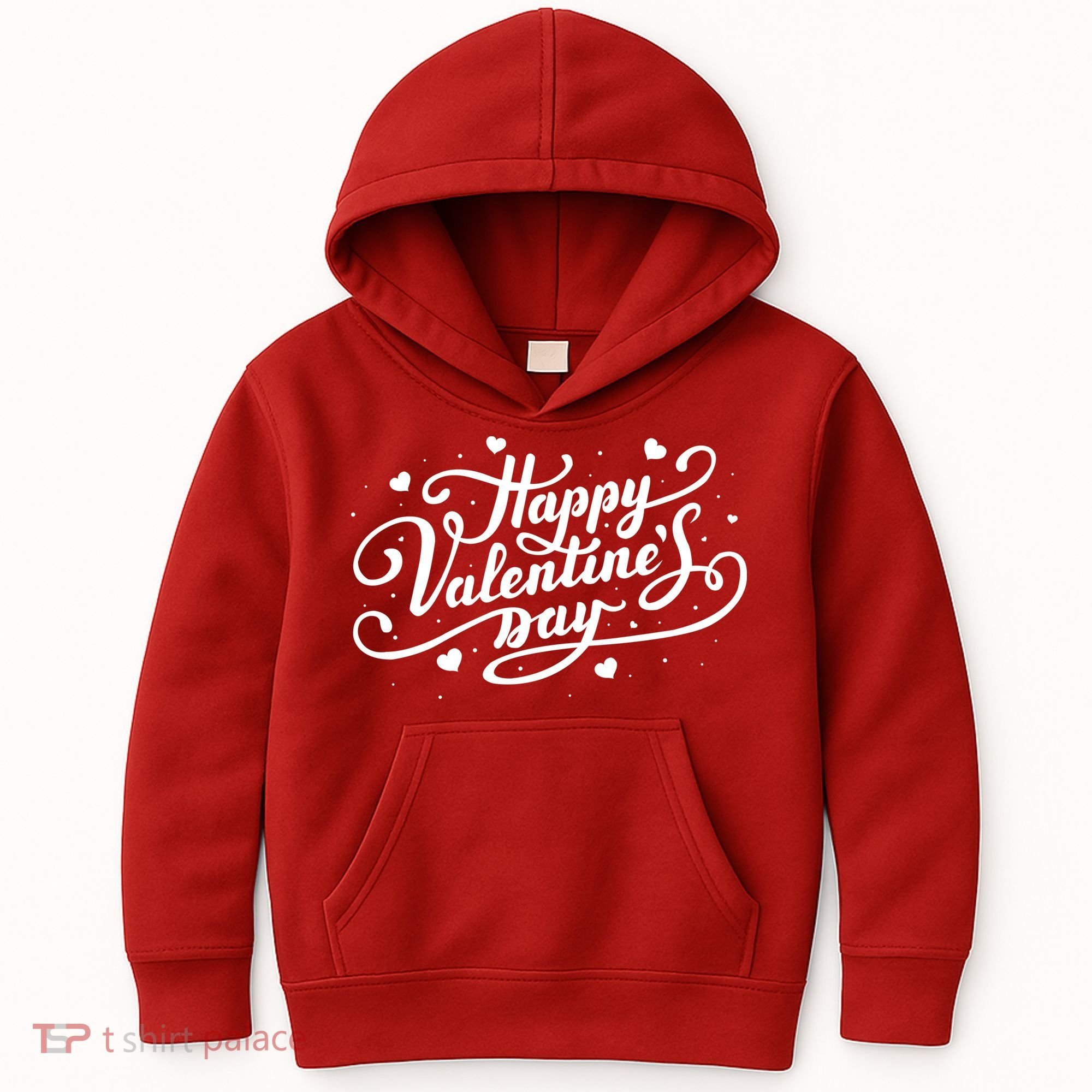 Happy Valentine's Day Simple Logo Kids Hoodie