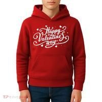 Happy Valentine's Day Simple Logo Kids Hoodie thumb 4