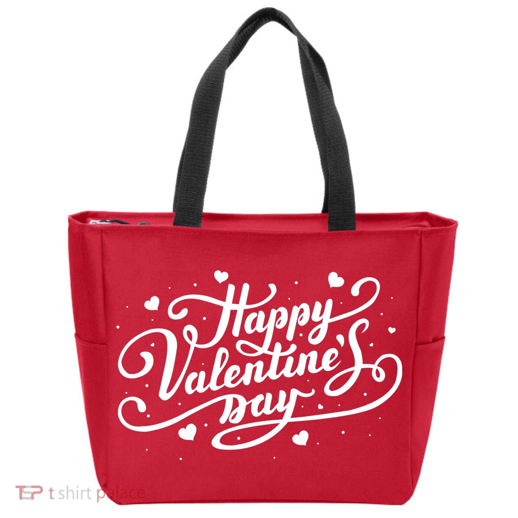 Happy Valentine's Day Simple Logo Tote Bag