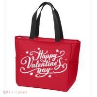 Happy Valentine's Day Simple Logo Tote Bag thumb 3