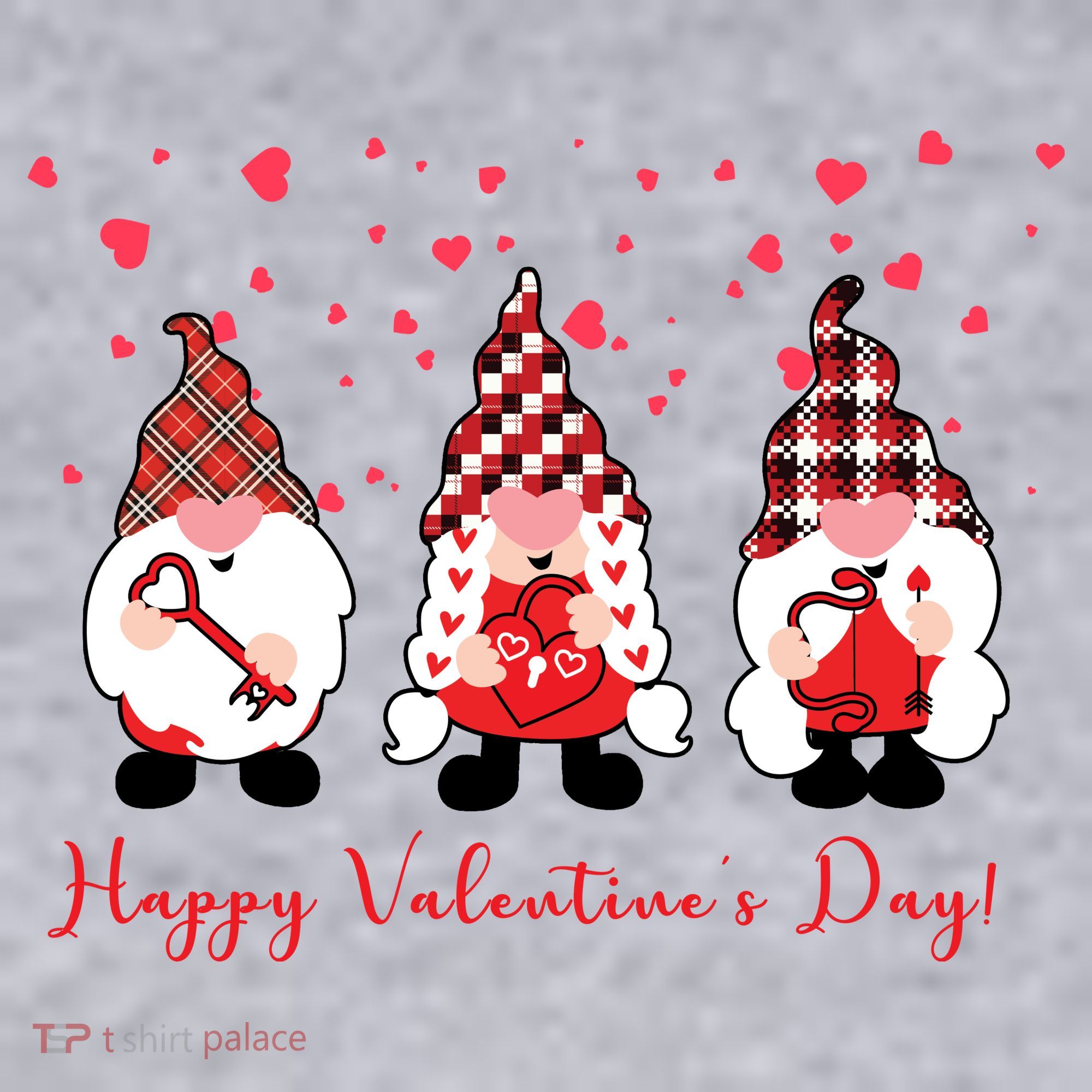 Happy Valentines Day Gnome Cute Gift Women's Sweatshirt