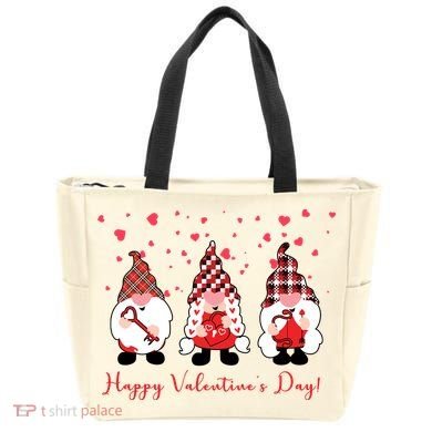 Happy Valentines Day Gnome Cute Gift Tote Bag