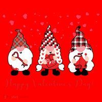 Happy Valentines Day Gnome Cute Gift Santa Hat thumb 1