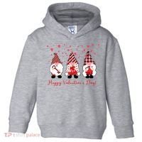 Happy Valentines Day Gnome Cute Gift Toddler Hoodie thumb 0