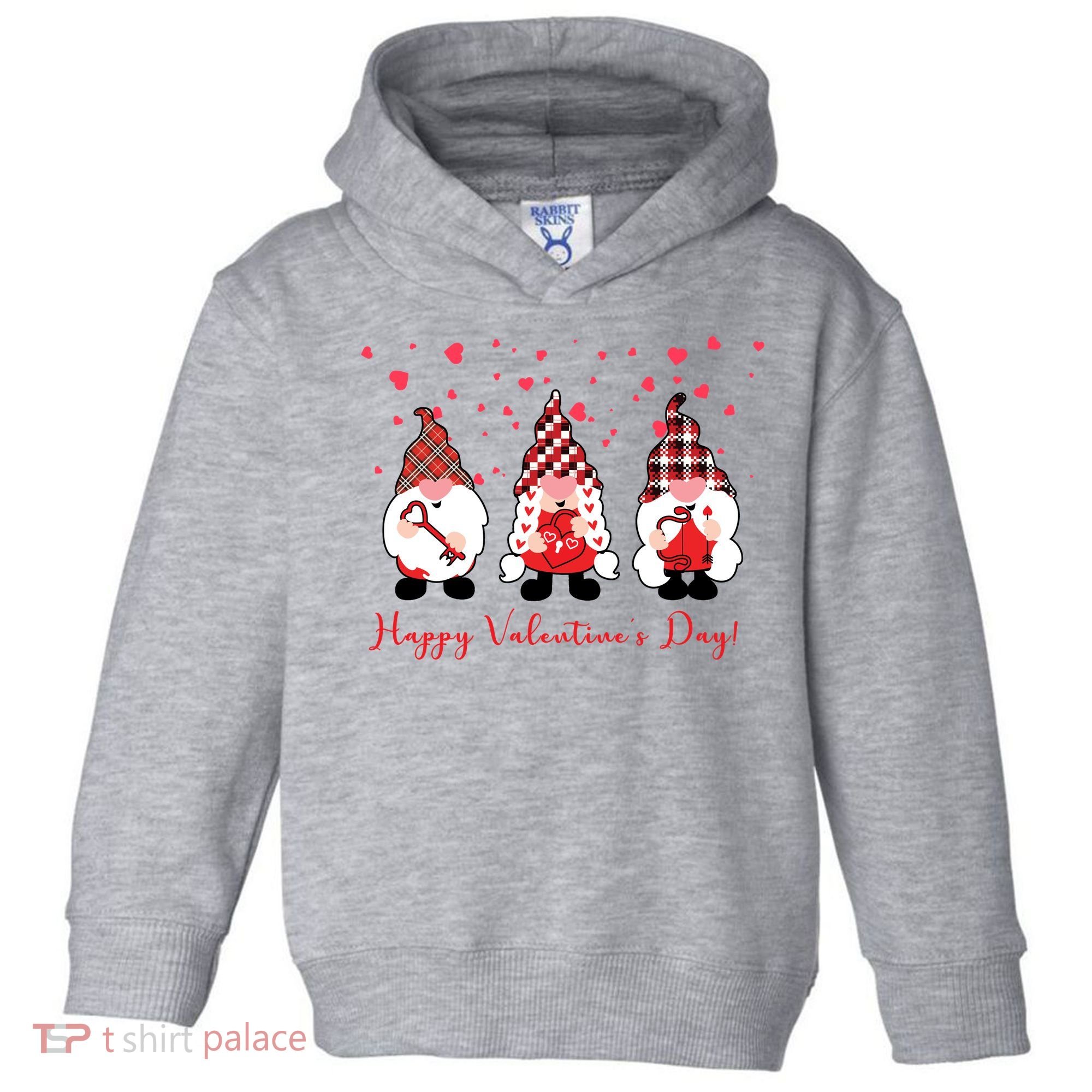 Happy Valentines Day Gnome Cute Gift Toddler Hoodie