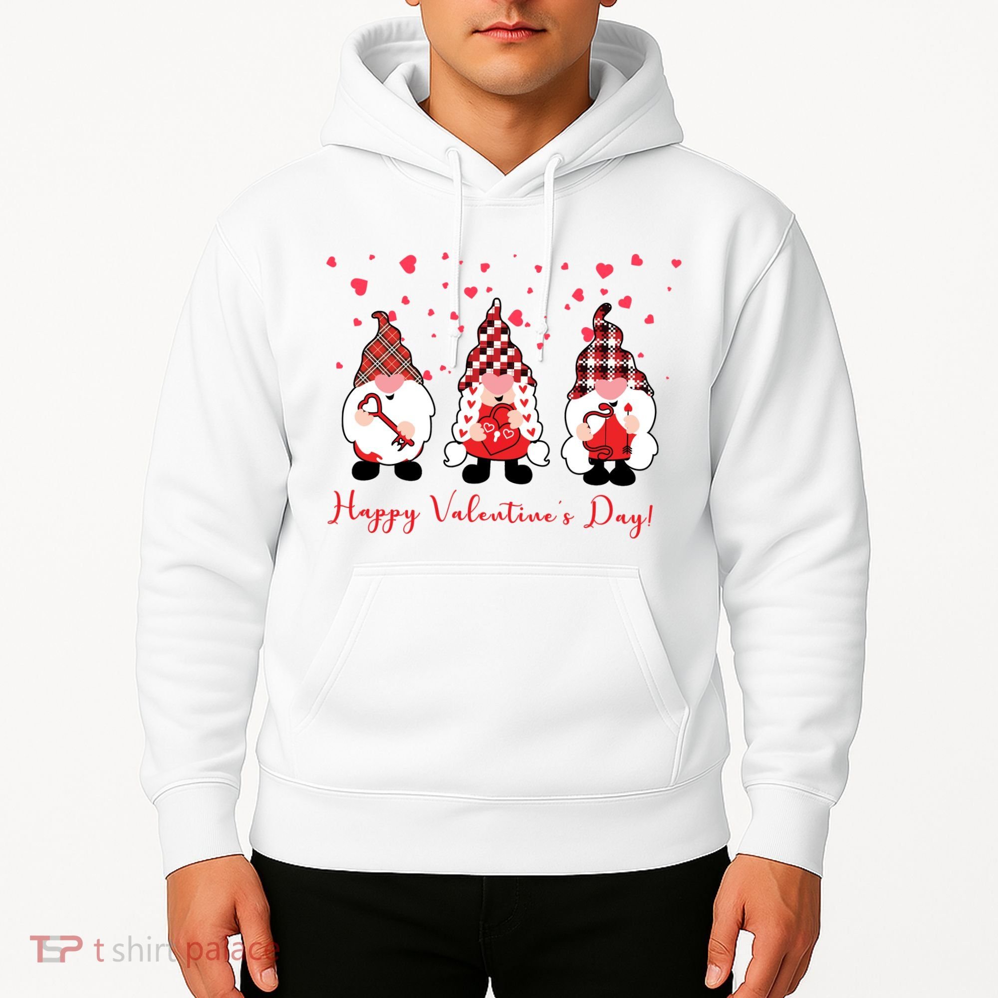 Happy Valentines Day Gnome Cute Gift Hoodie