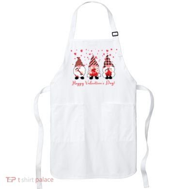 Happy Valentines Day Gnome Cute Gift Apron