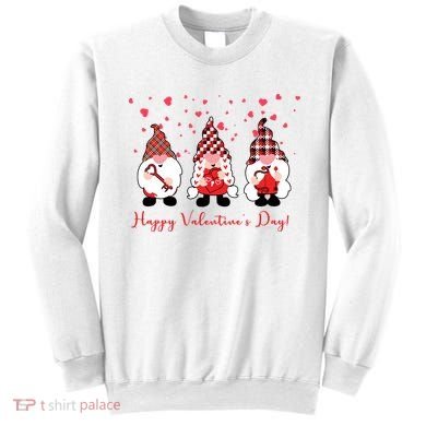 Happy Valentines Day Gnome Cute Gift Sweatshirt
