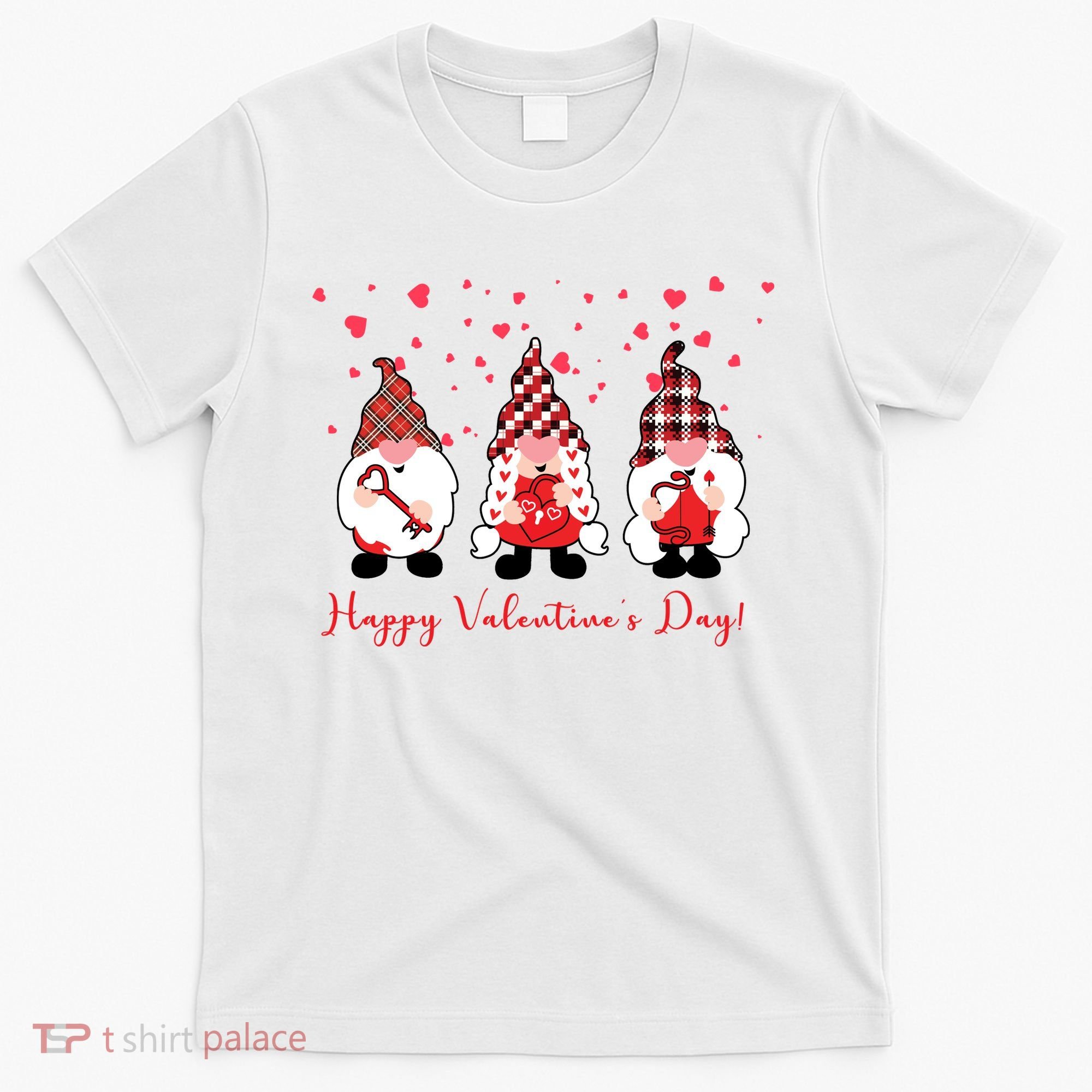 Happy Valentines Day Gnome Cute Gift T-Shirt