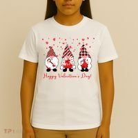 Happy Valentines Day Gnome Cute Gift T-Shirt thumb 4