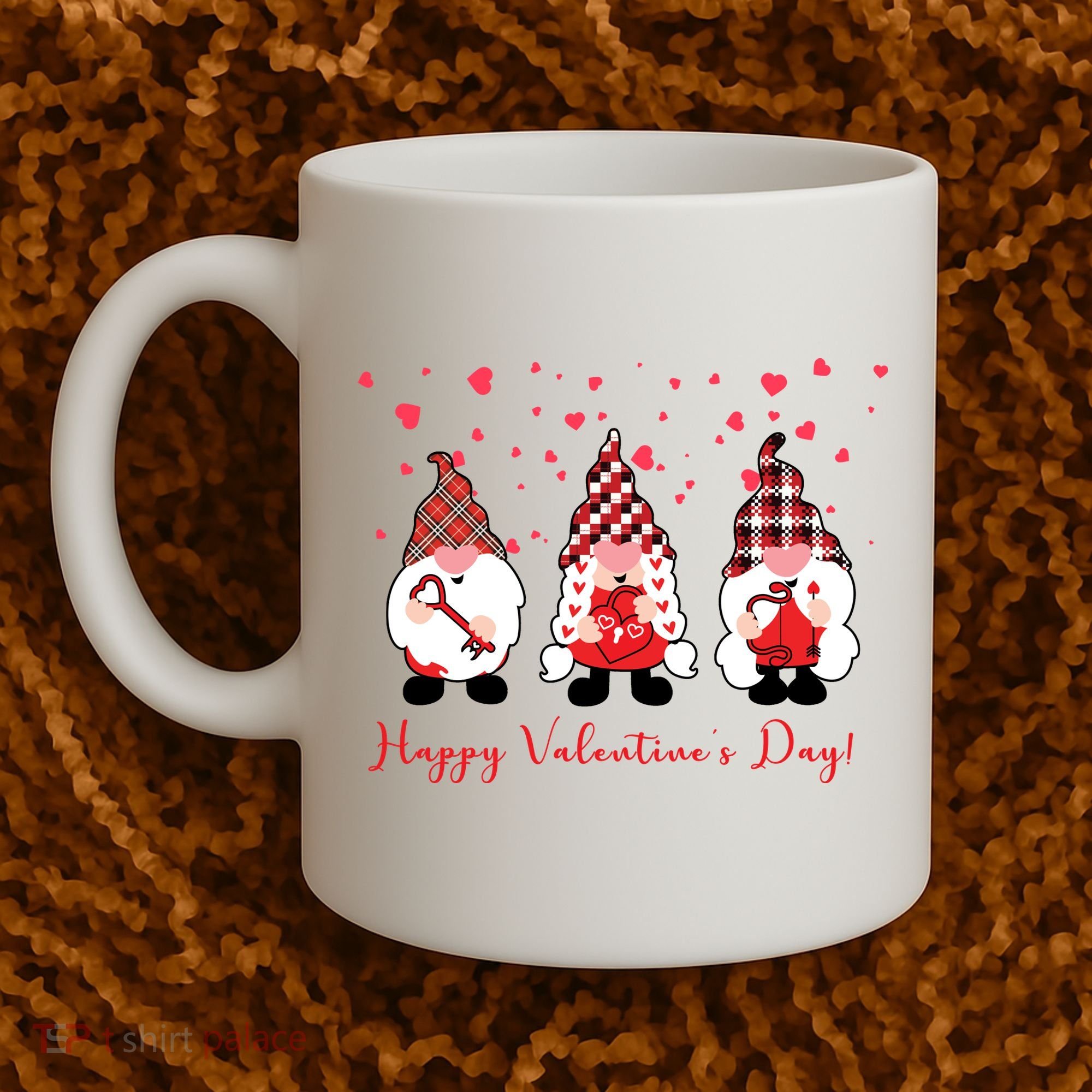 Happy Valentines Day Gnome Cute Gift Coffee Mug