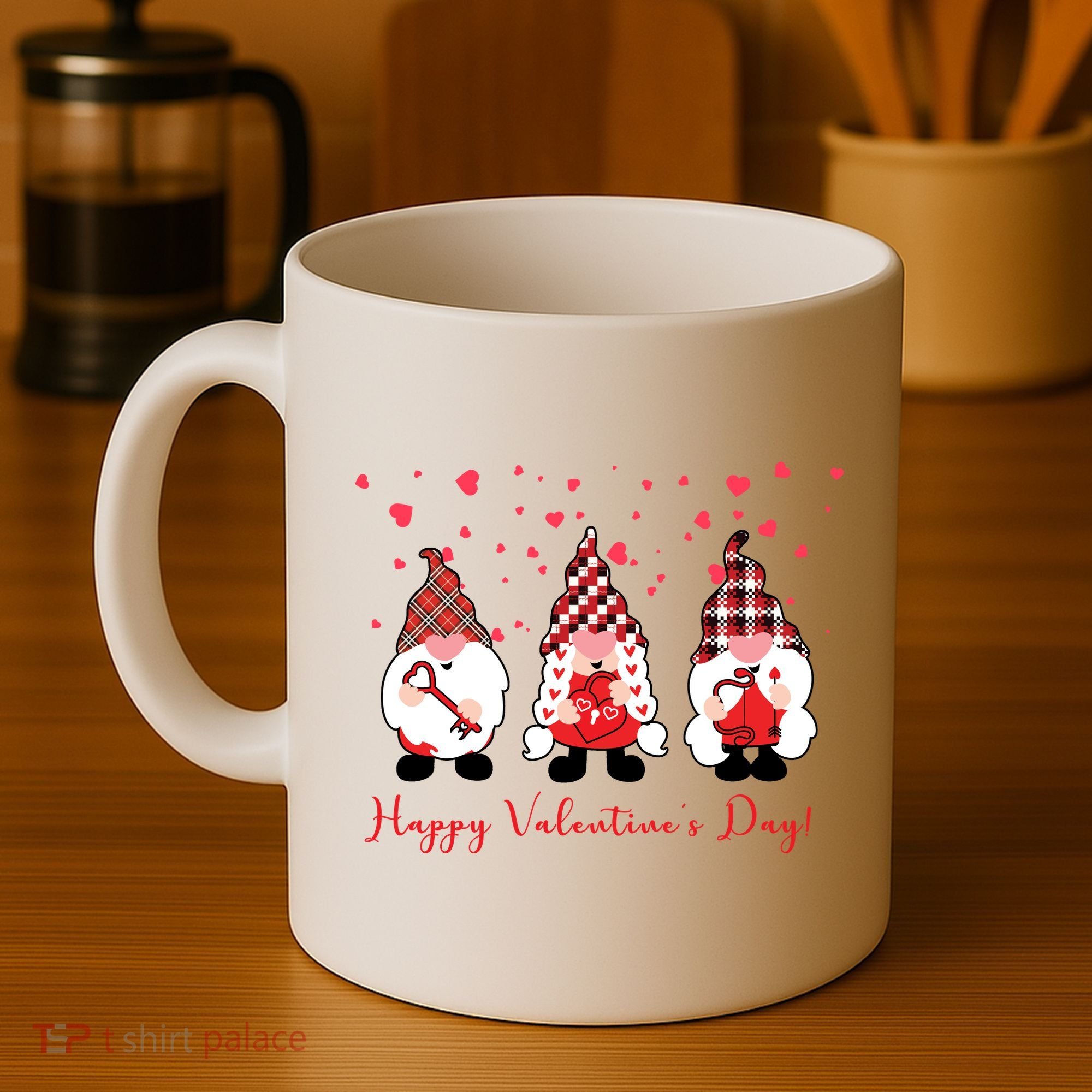 Happy Valentines Day Gnome Cute Gift Coffee Mug