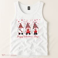 Happy Valentines Day Gnome Cute Gift Tank Top thumb 2
