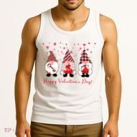 Happy Valentines Day Gnome Cute Gift Tank Top thumb 3